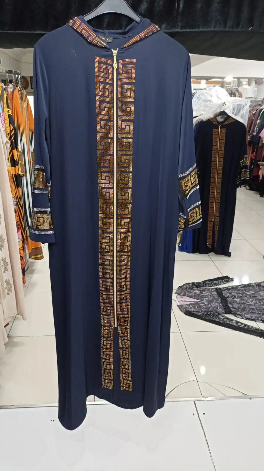 Женское платье Абая Abaya Moroccan Jelaba, Nyc Material African Dubai Women Dress Kaftan Woven Fabric, Hijab Long Sleeve, Dress Length 140cm