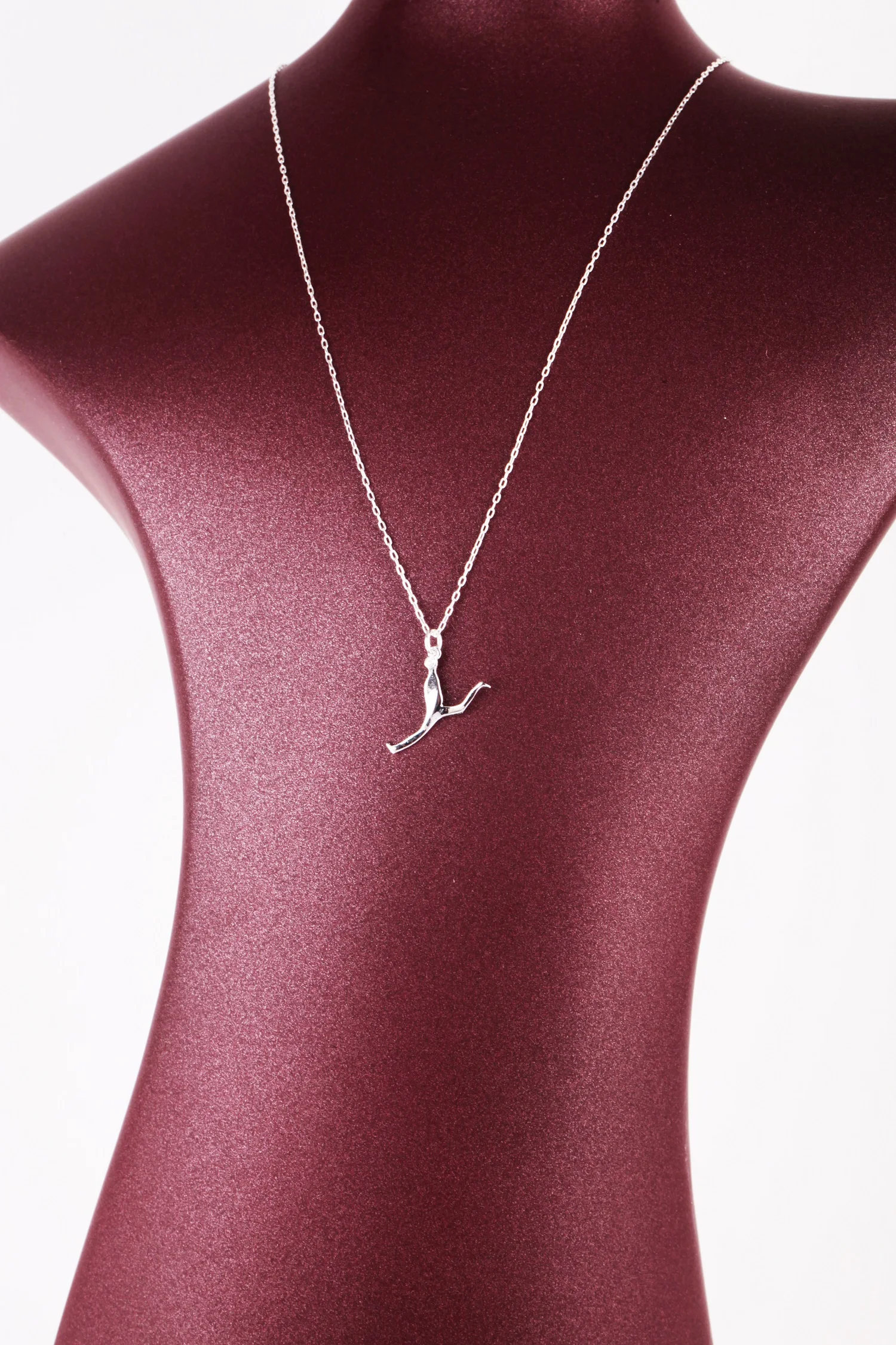 

UM US JEWELRY Women 'S 925 Sterling Silver Letter Y Necklace