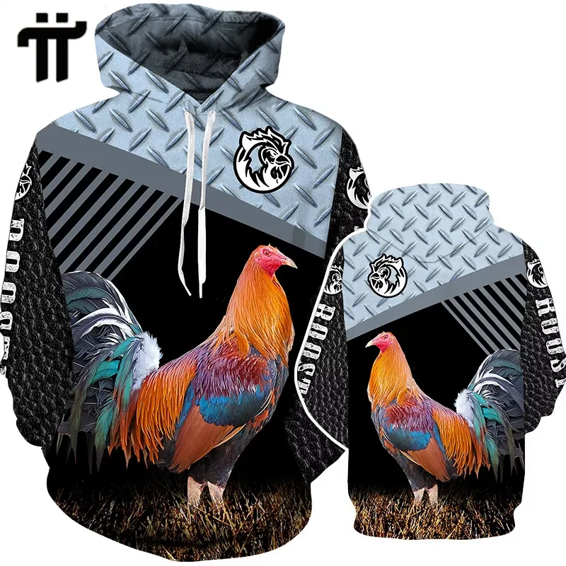 

Men 3D Printed Cock Animal Hoodie Cool Pheasant Rooster Hunting Camo Sweatshirt Pullover Casual Harajuku Clothes Tracksuit Male