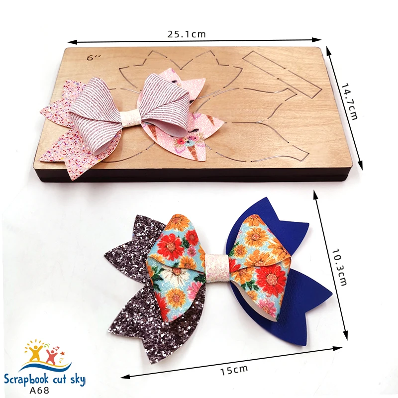 

Hair bow A68 Muyu Cutting dies Scrapbook Cutting Dies Suitable For Market General Machines