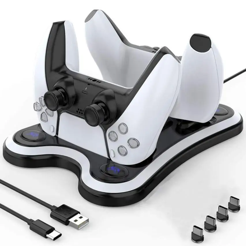 Новинка зарядное устройство для контроллера PS5 с двумя портами Type C зарядная док