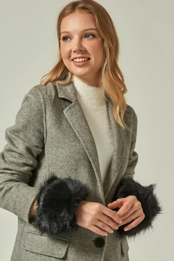 11023 Мех Манжеты Черный цвет нарукавник|Нарукавники| |