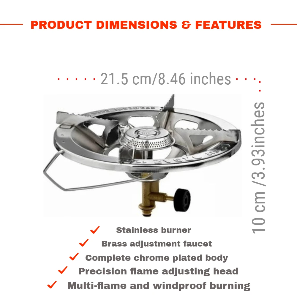 Уличная газовая плита ветрозащитная для кемпинга печки с несколькими огнями