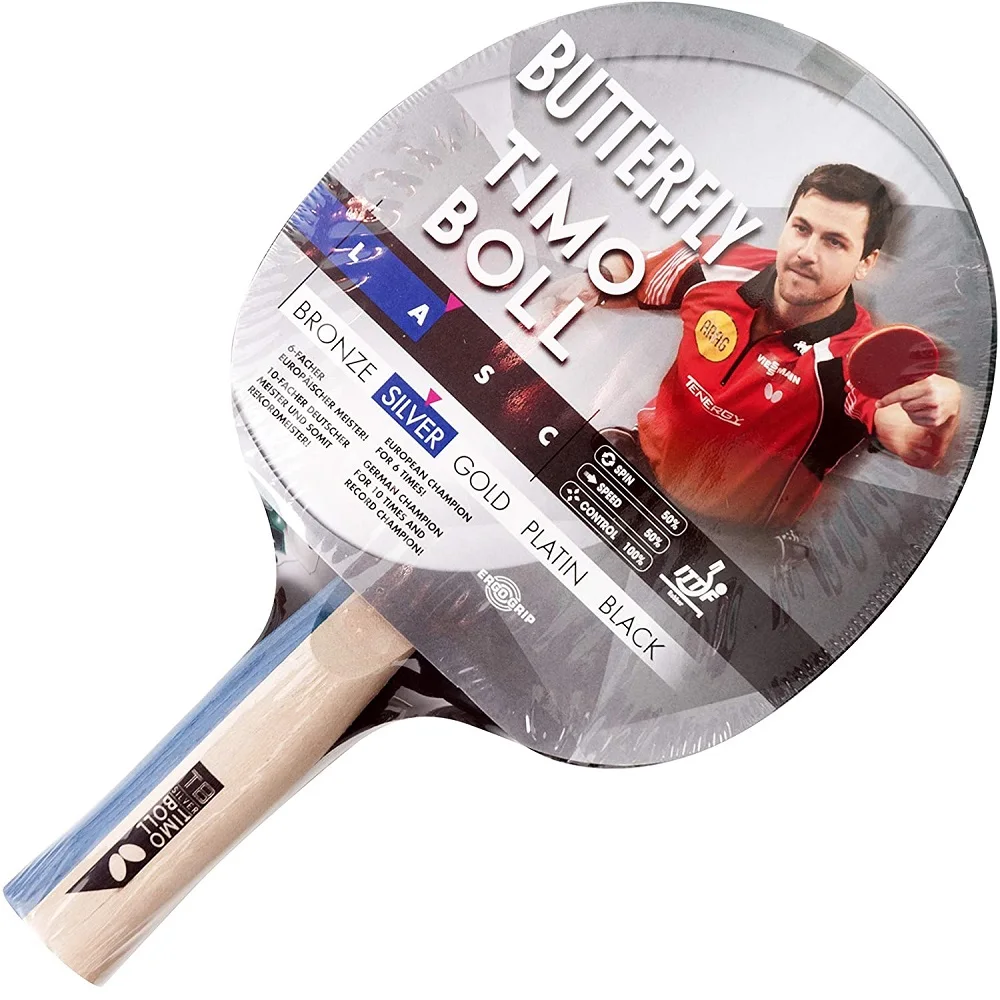 Профессиональная ракетка для настольного тенниса бабочка Timo Boll Silver Edition