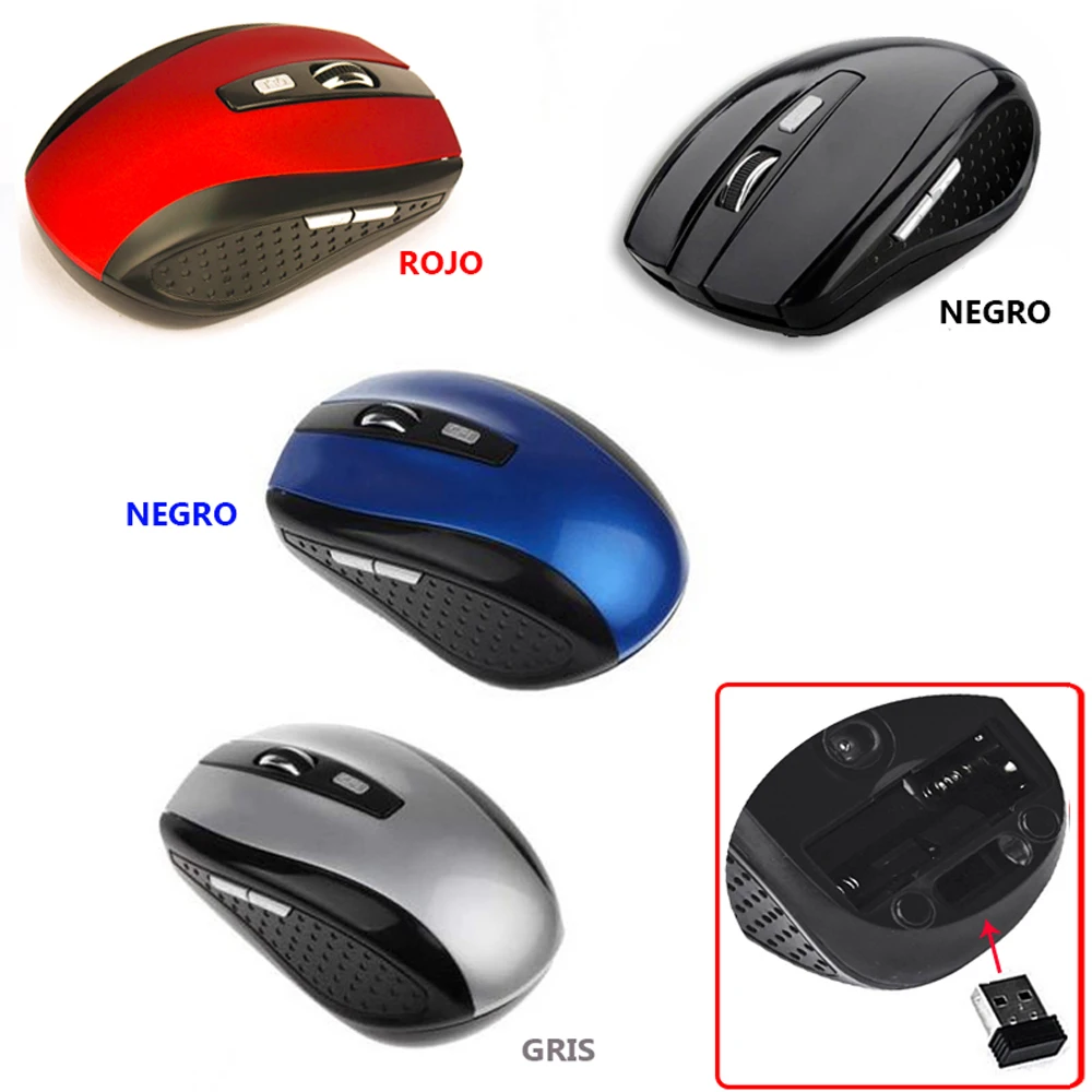 Мини 2 4 GHz беспроводная оптическая мышь 1600 точек/дюйм USB приемник беспроводной |