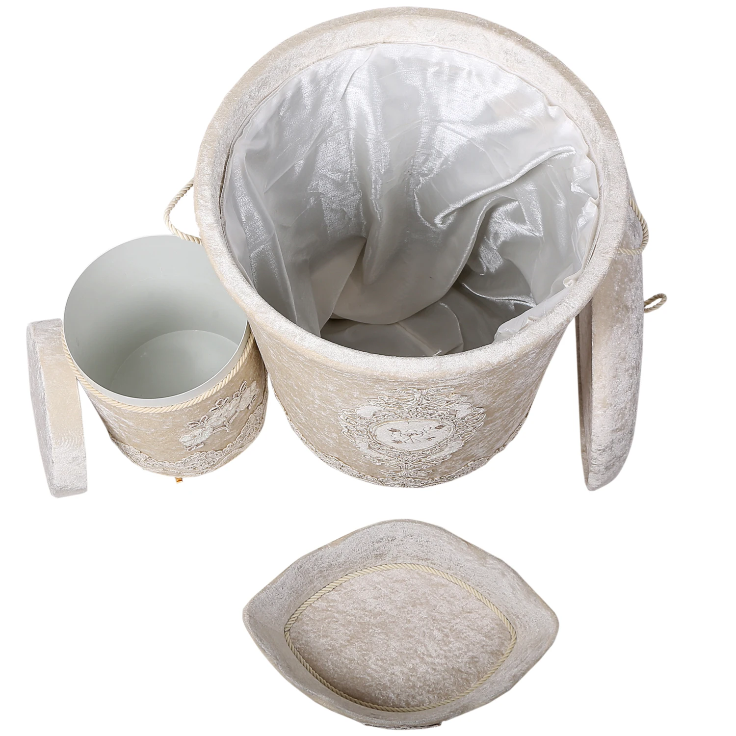 Miglior Bonny Home Esclusivo Beige 6 Pezzi Set Di Cestini Per Biancheria E Set Di Tappetini Da Bagno Organizzatore Deposito Di Vestiti Sporchi E Tappeti Da Bagno