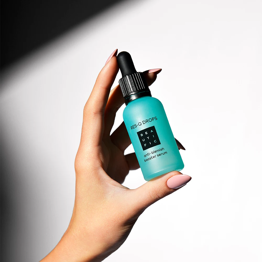 Сыворотка-бустер BEAUTIFIC ResQ Drops с BHA и цинком против несовершенств жирности кожи. 30