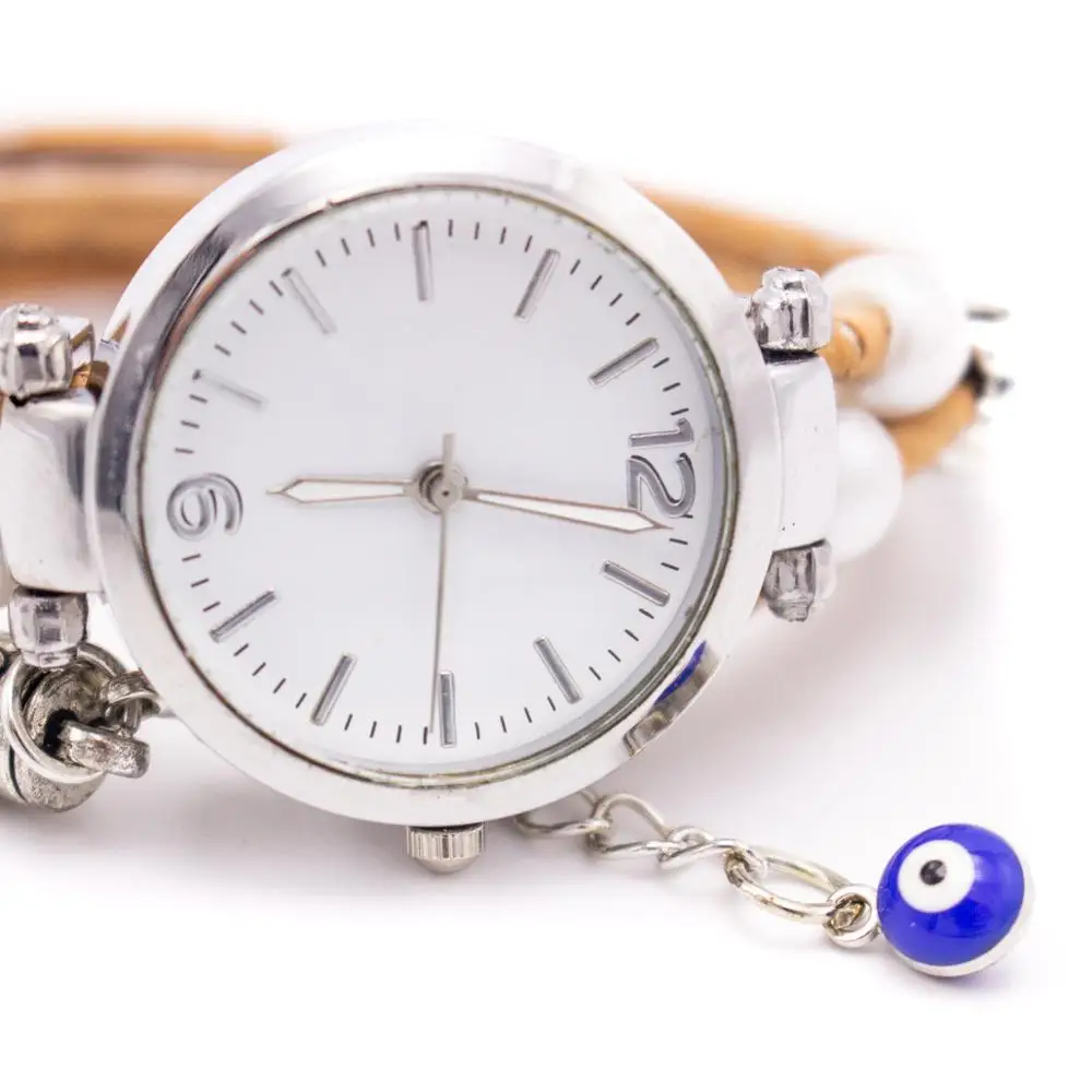 Пробковый ремешок для женских часов натурального цвета | Наручные часы