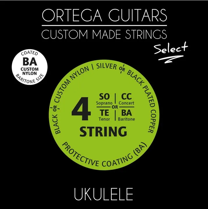 Select set strings for ukulele baritone coated Ortega | UKS-BA
