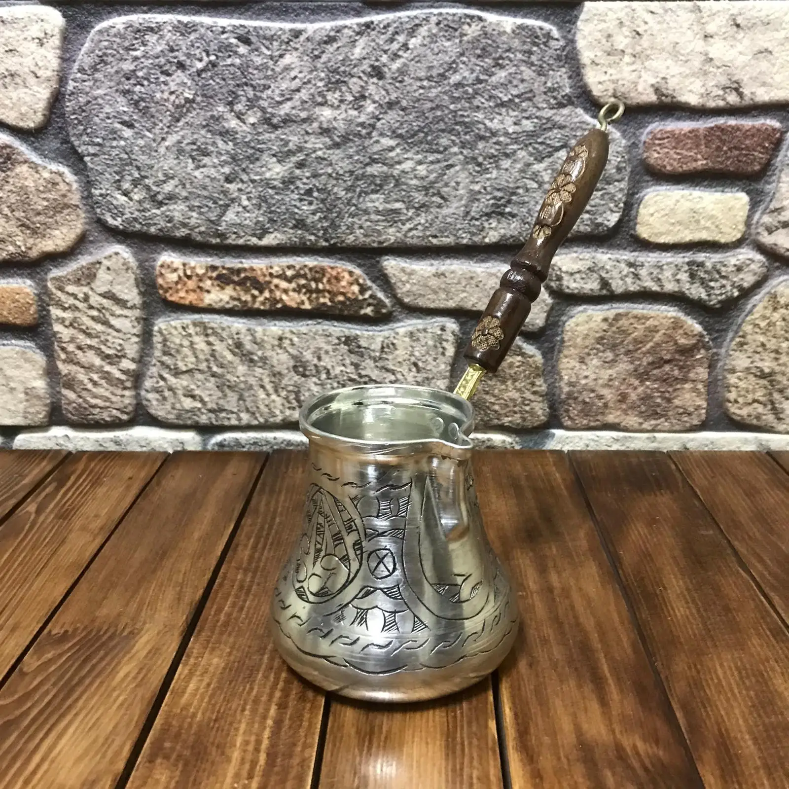 

XXL Size Hand Hammered Pure 100% Copper Turkish Coffee Pot