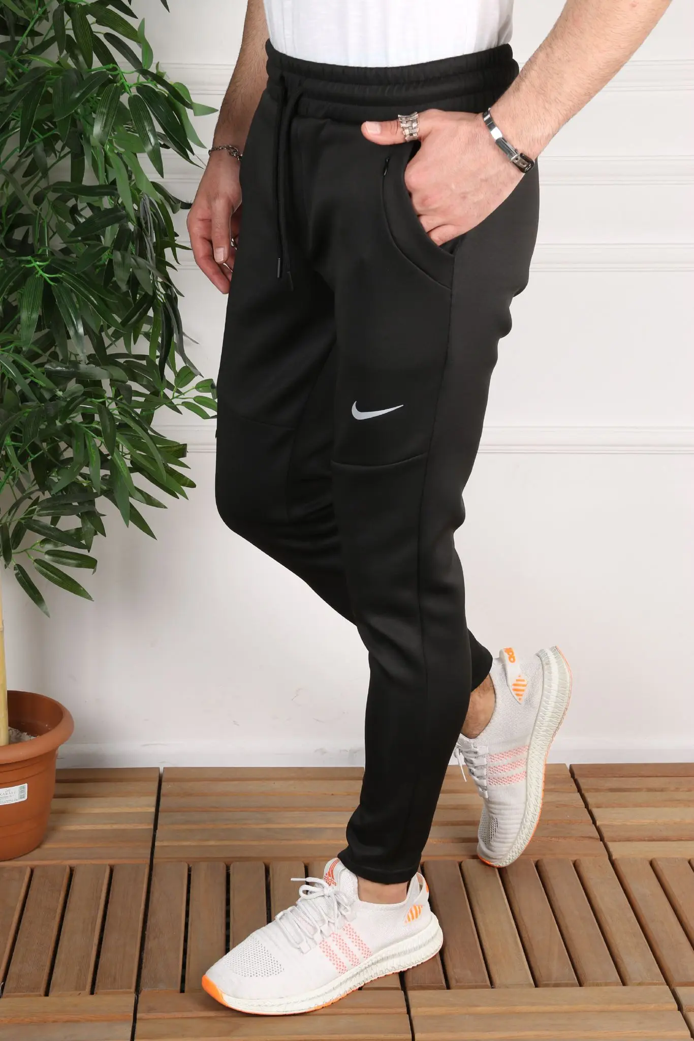 

Men's brand pants jogger sports pattern casual pants