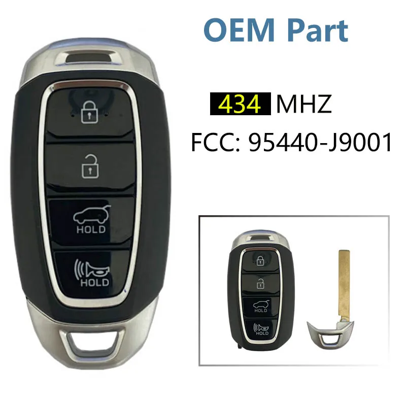 

CN020161 Original 4 Button Smart Key For Hyundai Kona 2020 Genuine Remote Control with 433MHz Part Number 95440-J9001