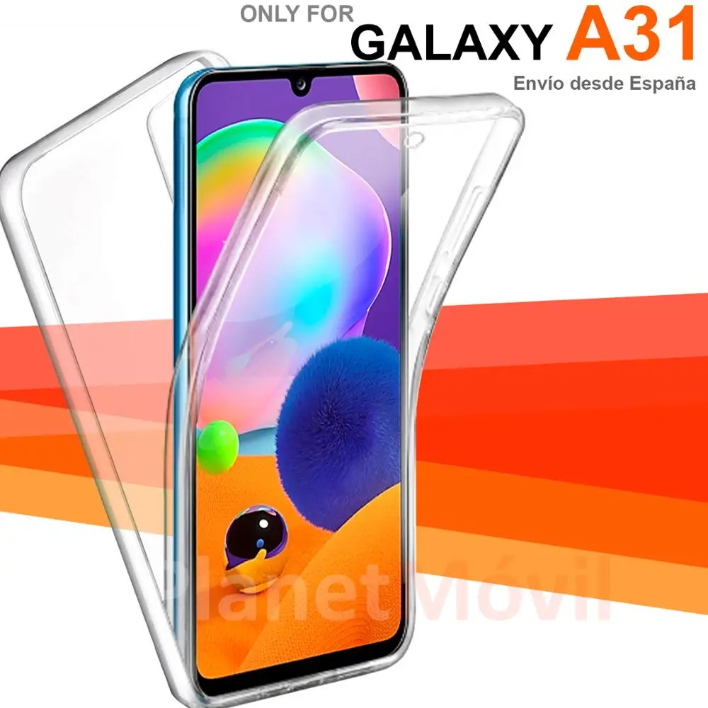 Ударопрочный чехол 360 с двойным лицом совместим Samsung Galaxy A31 комплексный корпус