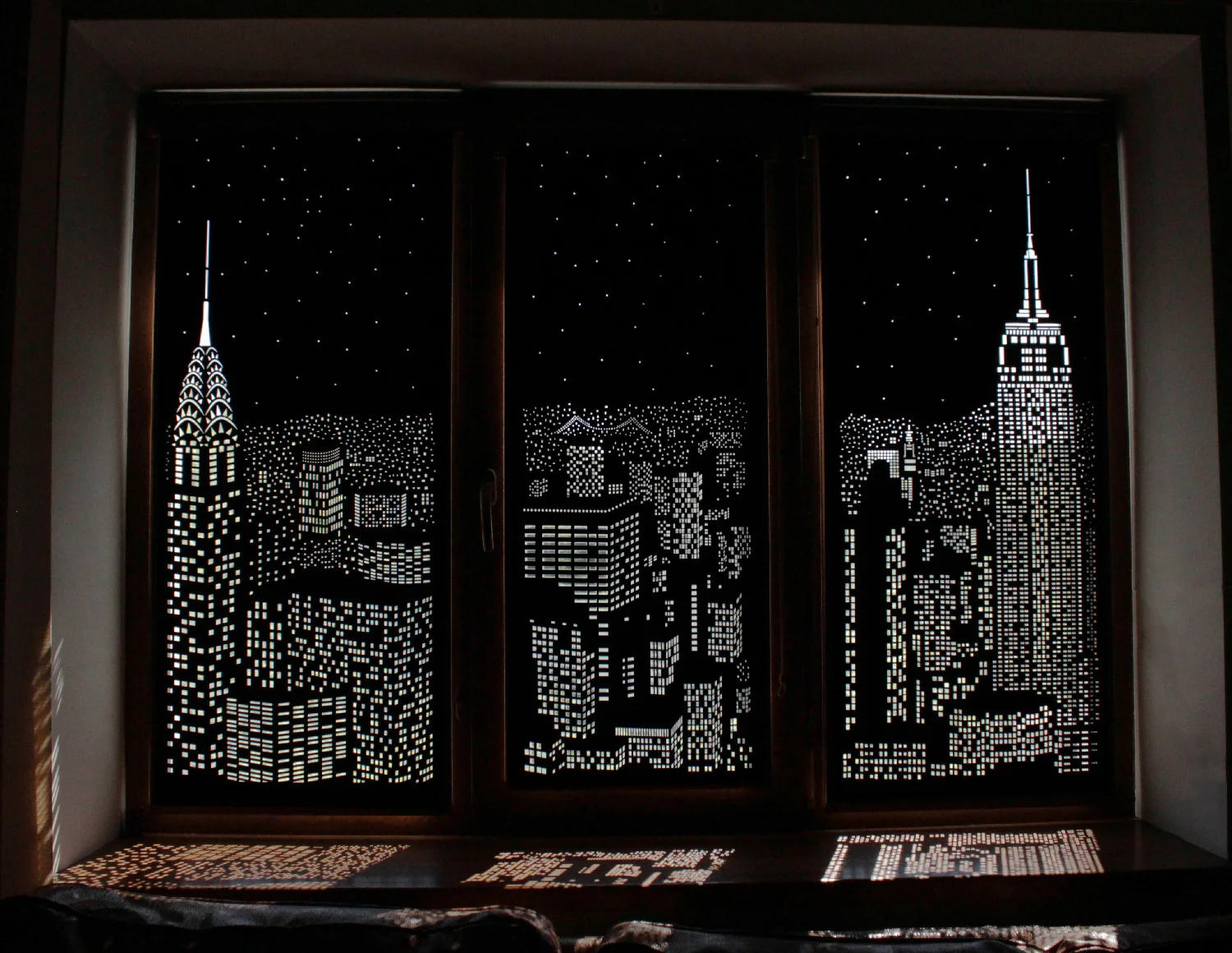 Roller blinds perforollo night City, width 50-160 cm, black, holeroll Roller blinds roller blinds blinds curtains for windows beautiful blackout white beige