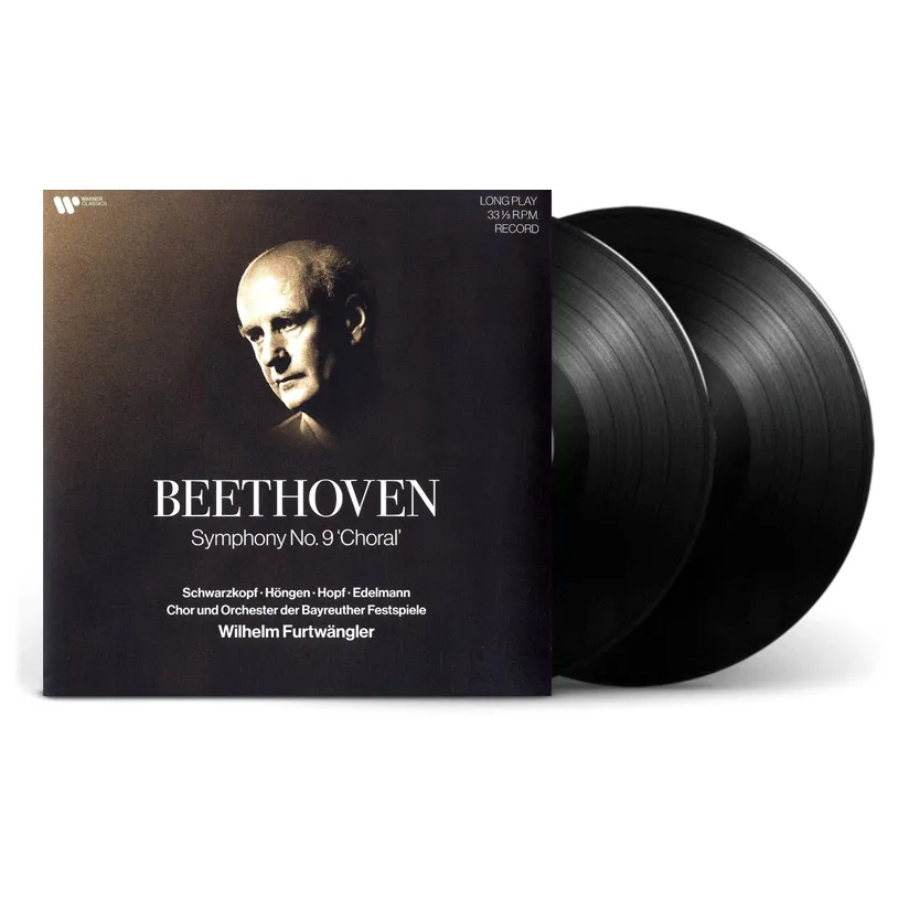 New Genuine 33 RPM 12 inch 30cm 2 Vinyl Records LP Beethoven Ninth Symphony Classical Music Commander Wilhelm Furtwängler