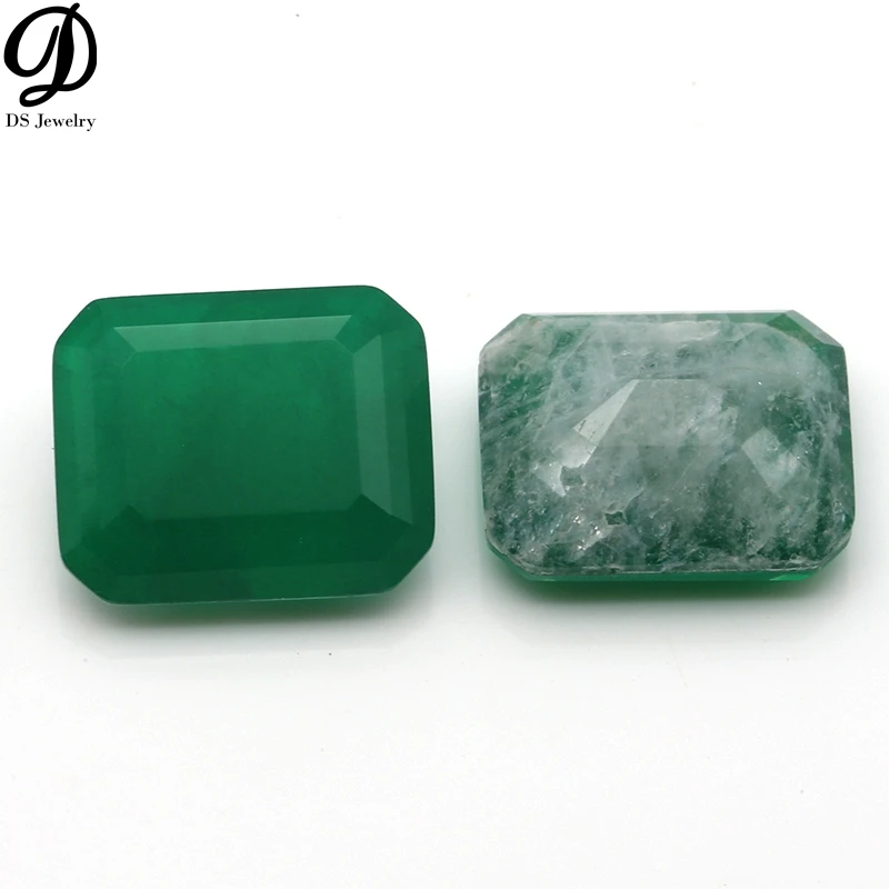Оптовая продажа заводская цена камень из сплава изумрудной огранки 7*9 мм