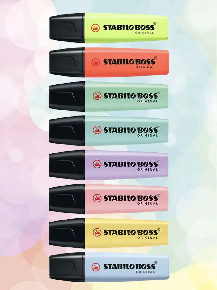 Маркер текстовыделитель STABILO BOSS ORIGINAL Pastel набор 4/6/8 пастельных цветов|Маркеры| |
