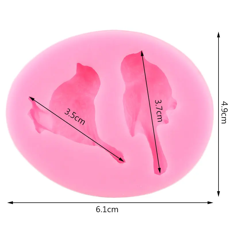 3D Птицы силиконовые формы Шоколадные конфеты Сделай Сам Рукоделие мыло смолы