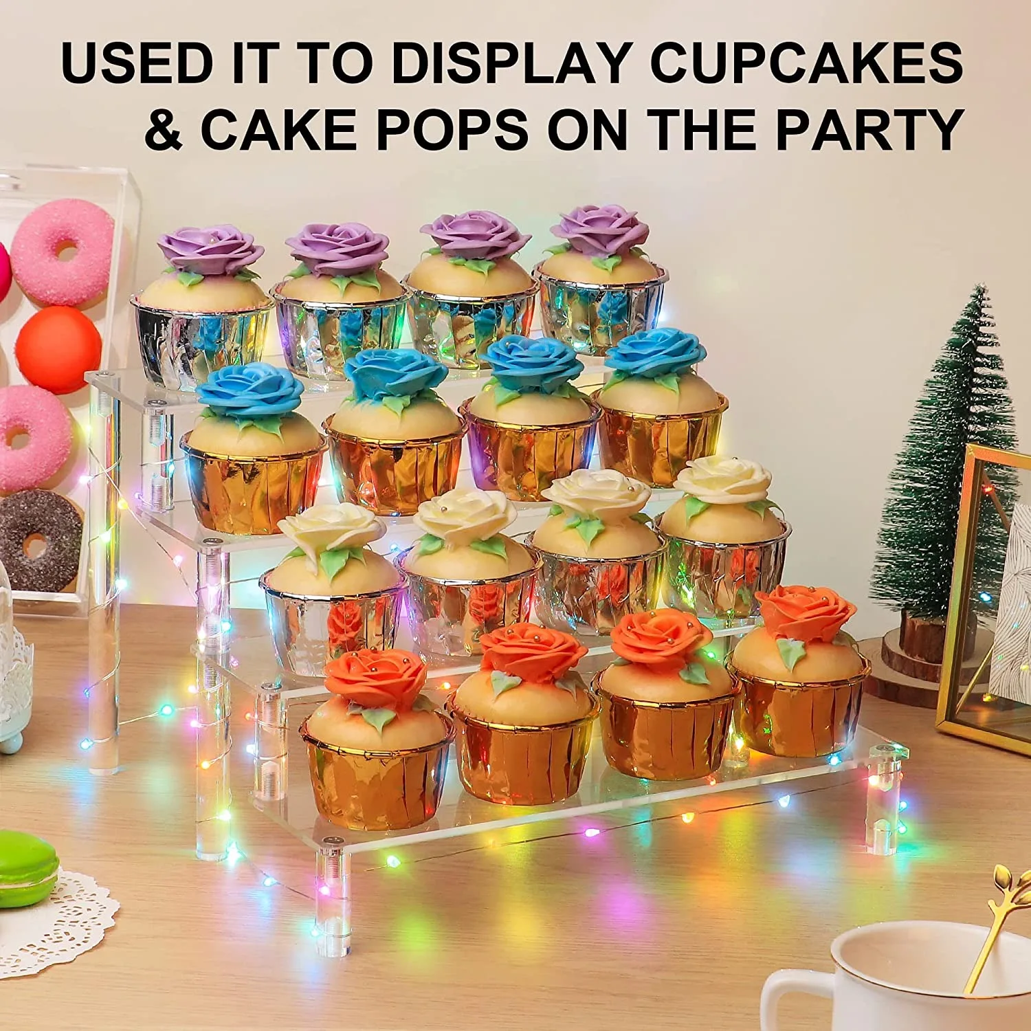 Акриловая подставка для кексов фигурок амиибо функо поп-фигурок косметики лака