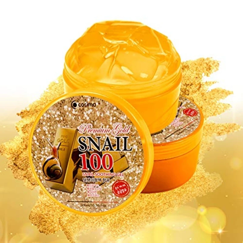 Успокаивающий увлажняющий гель премиум класса Gold Snail 100% корейская косметика для