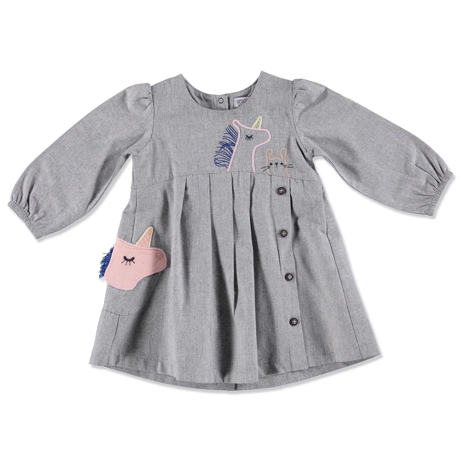 Ebebek HelloBaby/платье для маленьких девочек с кроликом| |