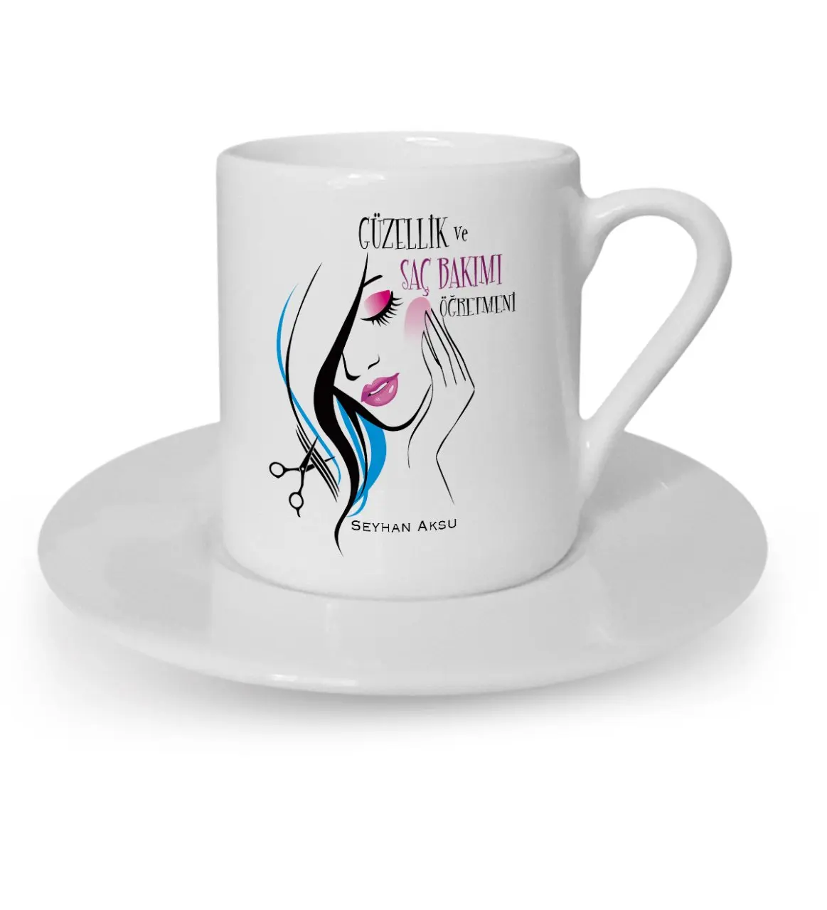 

Personalized Beauty and Hair Care Öğretmeni Turkish coffee Cup