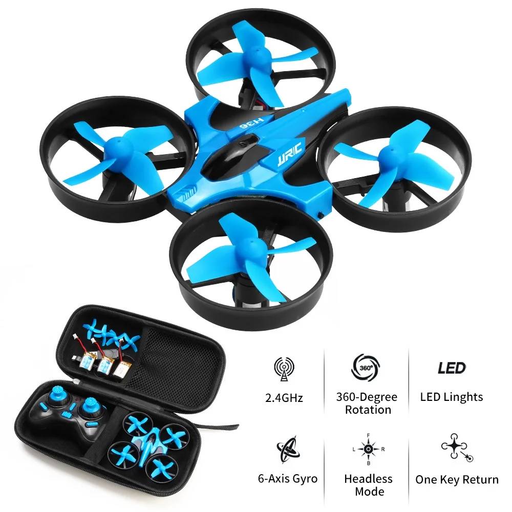 

New H36 RC Mini Drone Helicopter 4CH Toy Quadcopter Drone Headless 6Axis One Key Return 360 degree Flip LED rc Toys VS H56 H74