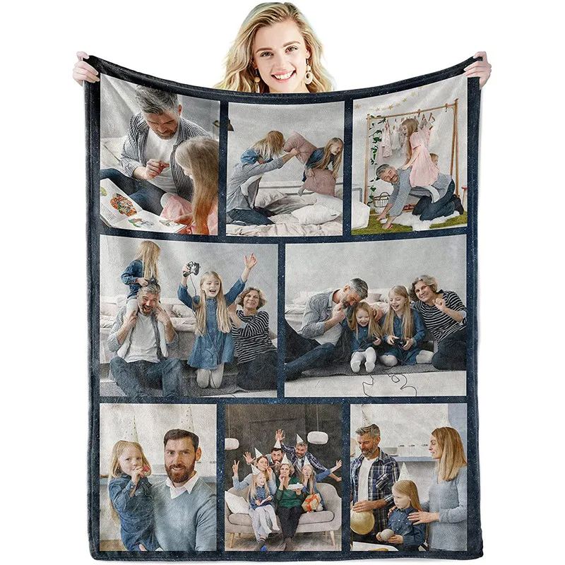 

Custom Throw Blanket to My Wife Husband Daughter Son Mom Dad Birthday Valentine's Mother's Day Anniversary Christmas Gift