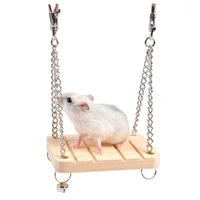pet toy hamster swing toy with bell anti slip groove design small animals squirrels gerbils mice dwarfs rats rest and play