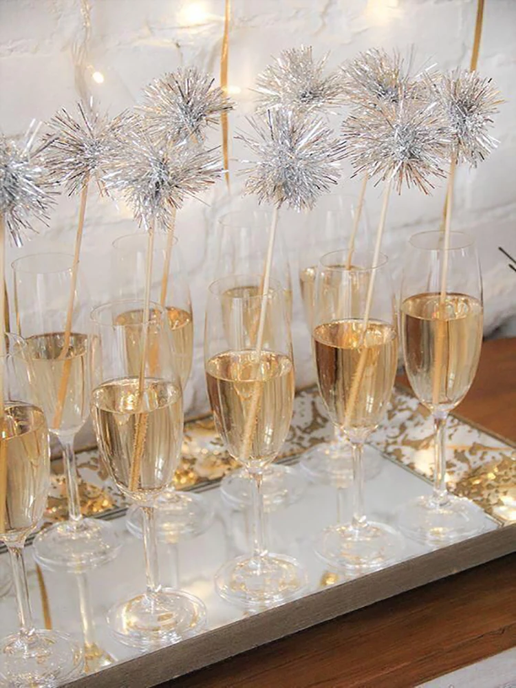 6 шт./36 шт. мишура для напитков