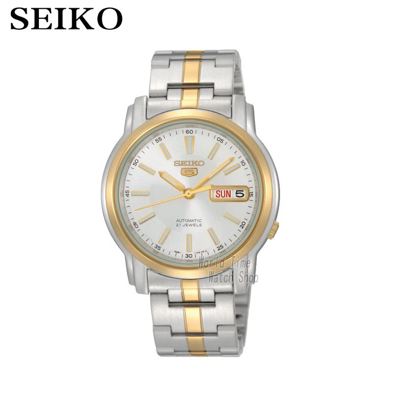 SNKL84K1-A Seiko часы мужские 5 автоматические часы Топ бренд Роскошные спортивные мужские часы набор водонепроницаемые механические Военные часы relogio masculino84L - Цвет: SNKL84K1-A