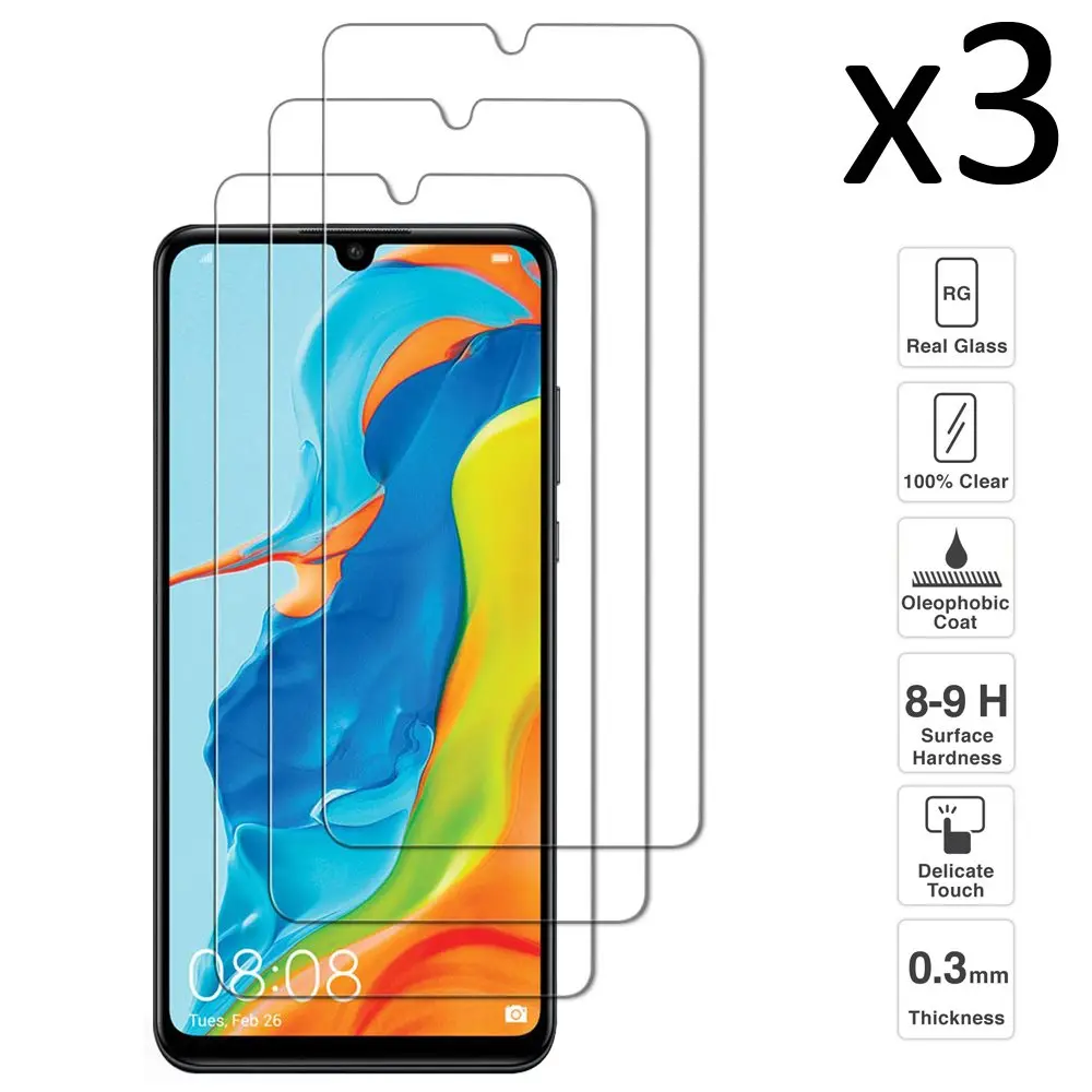 Huawei P30 Lite Set 3 pieces tempered glass screen protector