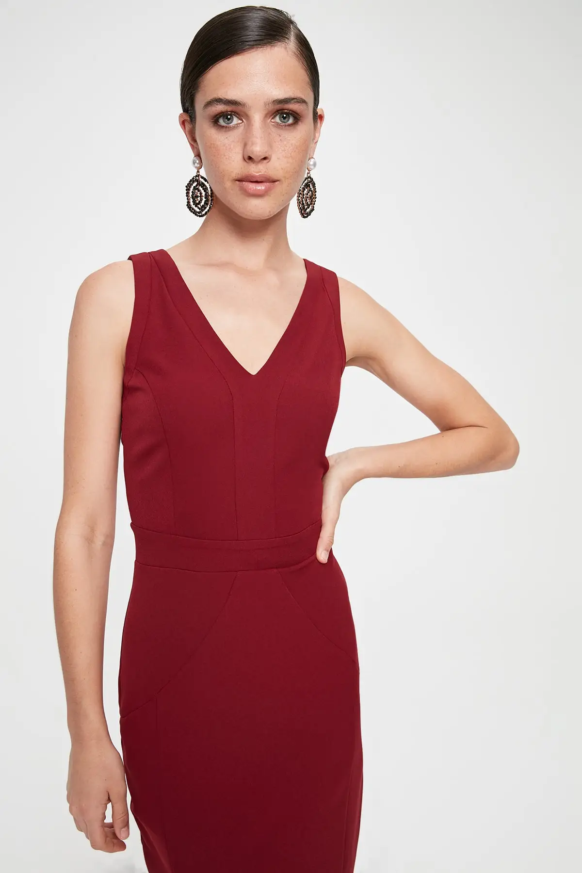 Trendyol Slits Dress TPRAW20EL1878 | Женская одежда