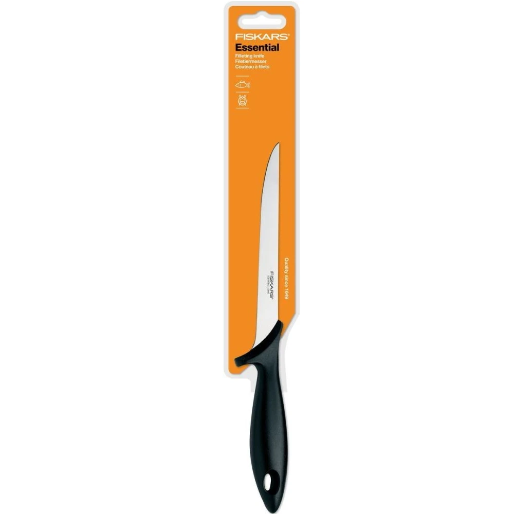 Нож филейный Fiskars Essential 18 см | Дом и сад