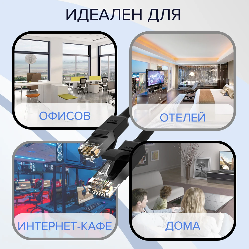 GCR LAN LSZH short patch cord cat 6 RJ 45 Ethernet для маршрутизатора сетевой кабель патч корд роутера