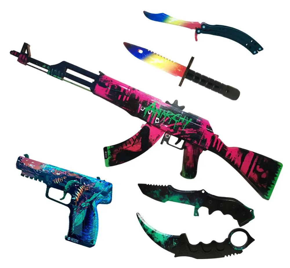 Комплект деревянного оружия &quotОпен фраг&quot из CS GO|Игрушечное оружие| |