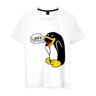 Мужская футболка хлопок Пингвин: 