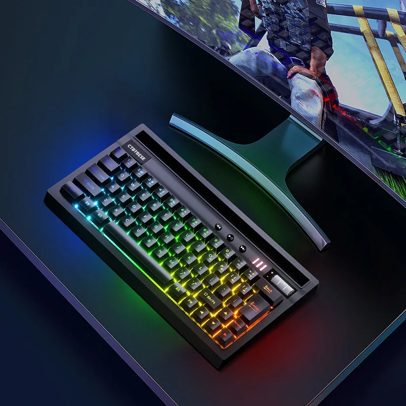 2022 Gaming office Keyboard RGB LED Backlight Plug And Play White/Black Ergonomic Design Waterproof |