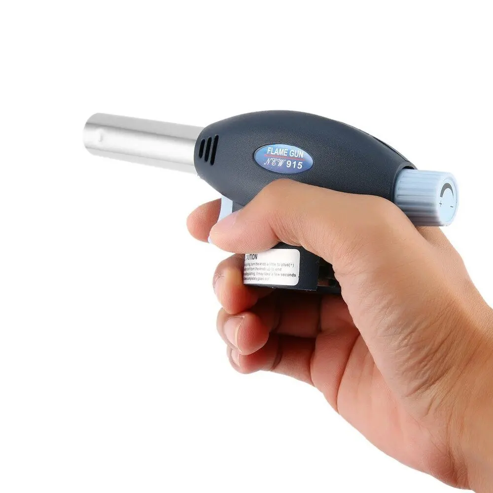 Горелка газовая с пьезоподжигом Портативная горелка Flame Gun 915 | Спорт и