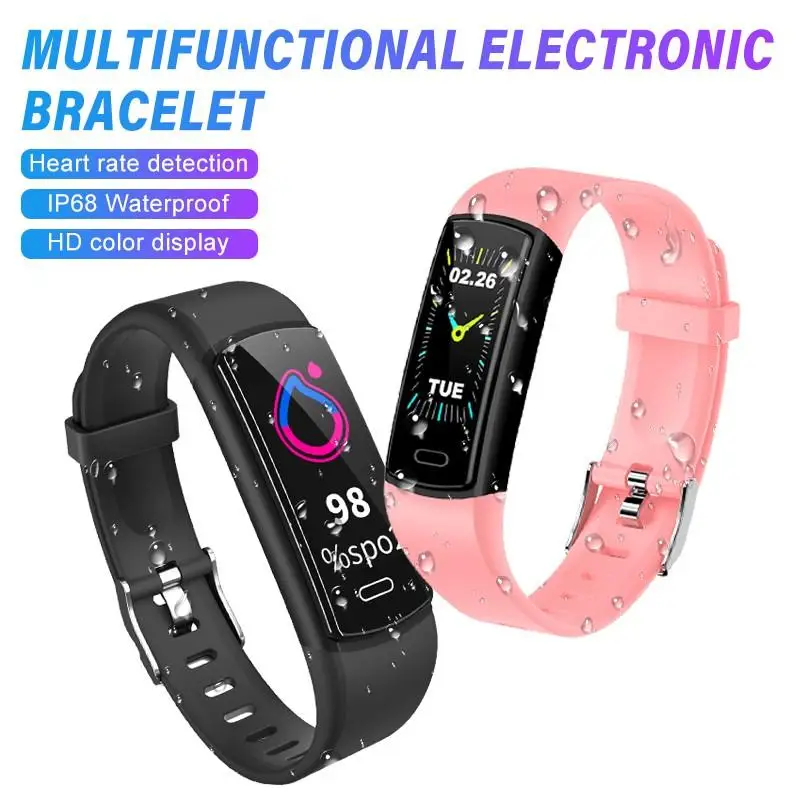 Профессиональный водонепроницаемый смарт браслет спортивный для плавания