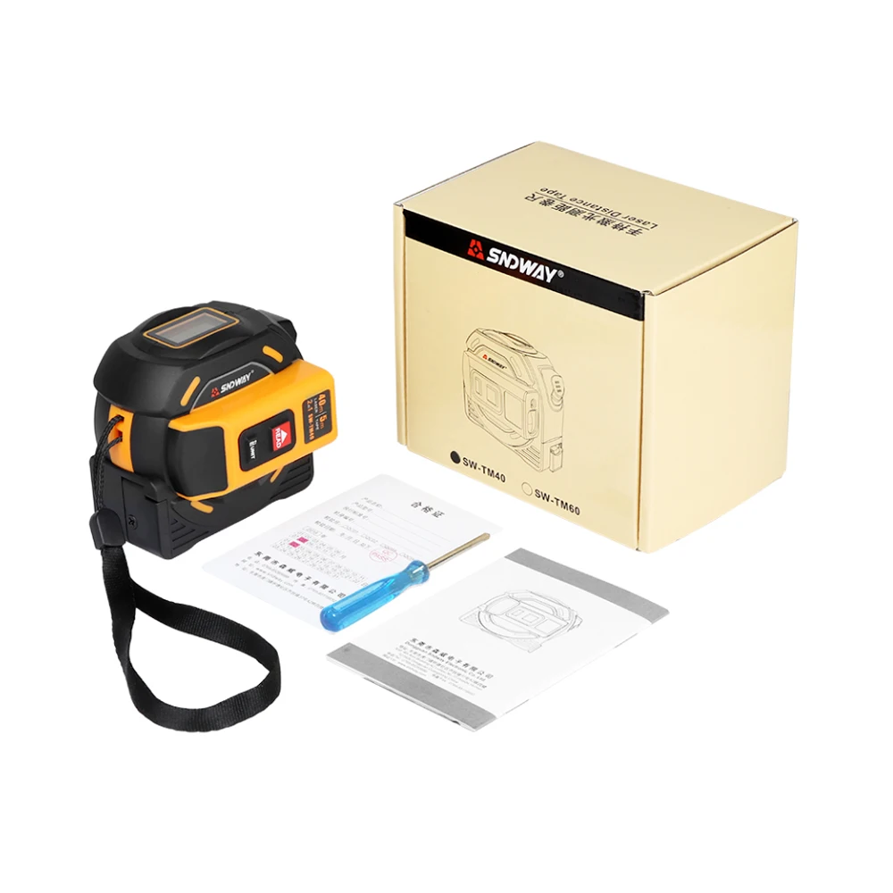 

Sndway Nieuwe Laser Afstandsmeter Laser Afstandsmeter Multi Functie Zelfsluitende Hand Tool Apparaat Laser Range Finder