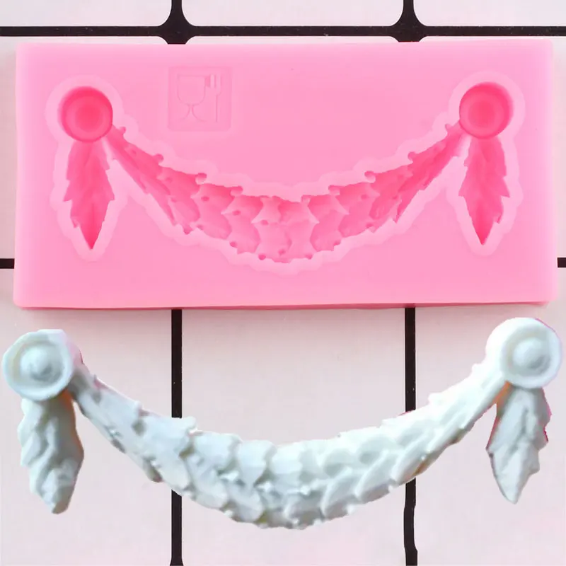 

3D Craft Relief Cake Border Silicone Mold Fondant Molds DIY Cake Decorating Tools Candy Chocolate Gumpaste Mould Kitchen Baking