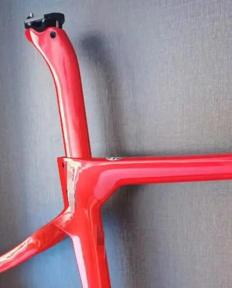 

Red color woman style road carbon bike frame ud/1k glossy taiwan bicycle frameset bsa/bb30 44-59cm 12 road bike frames