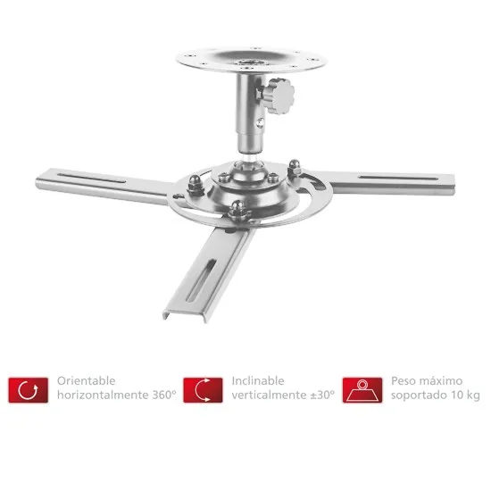 Soporte de ceiling Fonestar для проектора серебристого цвета вес 10 кг с 3 дужками от 18
