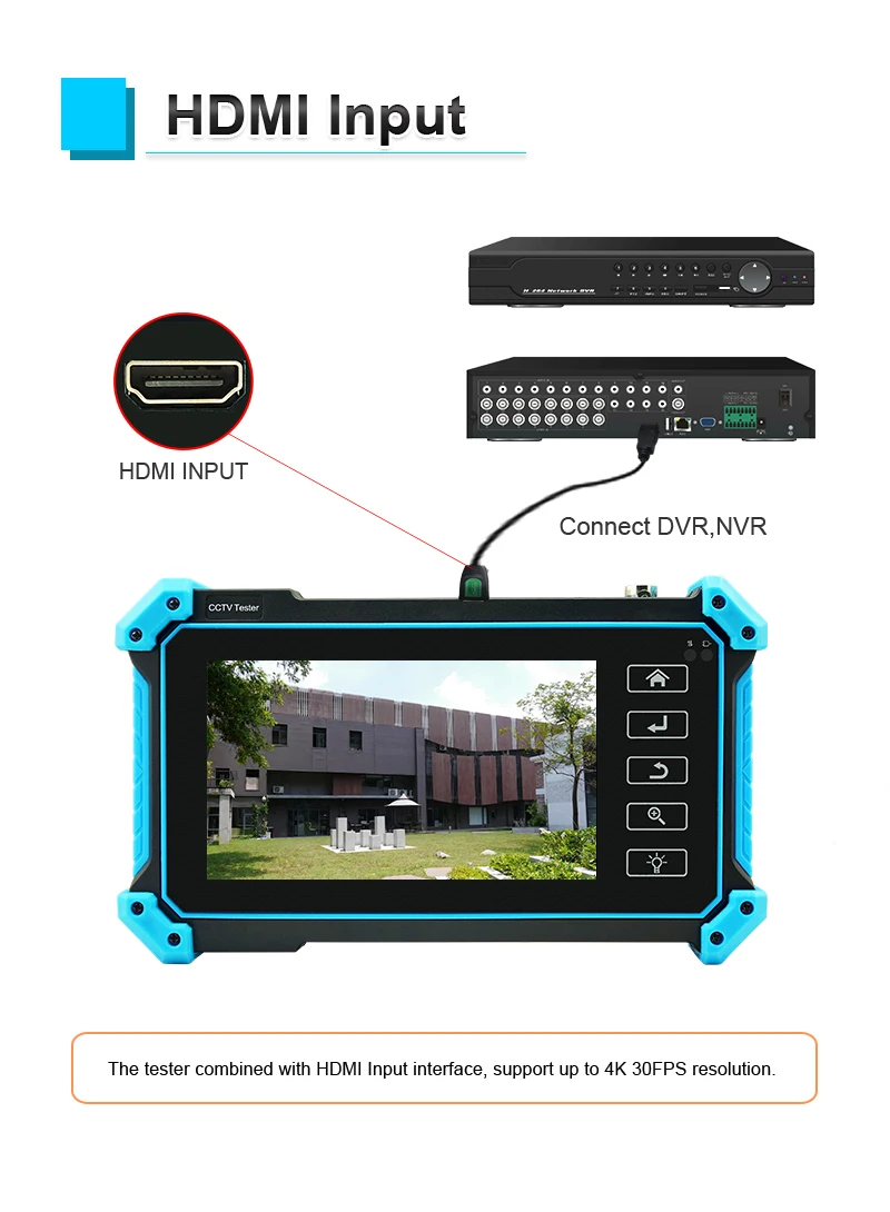 4K 8MP CCTV тестер камеры ipc Тестер cctv с портом poe ip Мини монитор - Фото №1