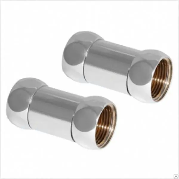 Американки для полотенцесушителя прямые 1&quotх1/2&quot ВР-ВР хромированные