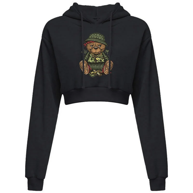

Simple Cheap Kawaii Sweatshirts Women Sexy Crop Top Hoodies Aesthetic Graphic Logo Wholesale Long Sleeve Tops with Free Shopping