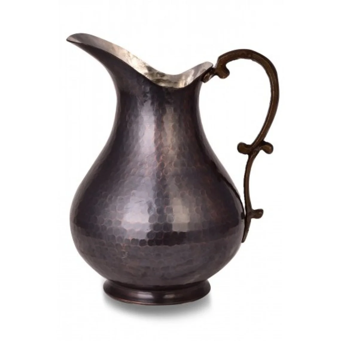 手作り銅投手100% 純銅水差し手作りハンマー銅装飾品純銅デカンタ伝統的なカラフ
