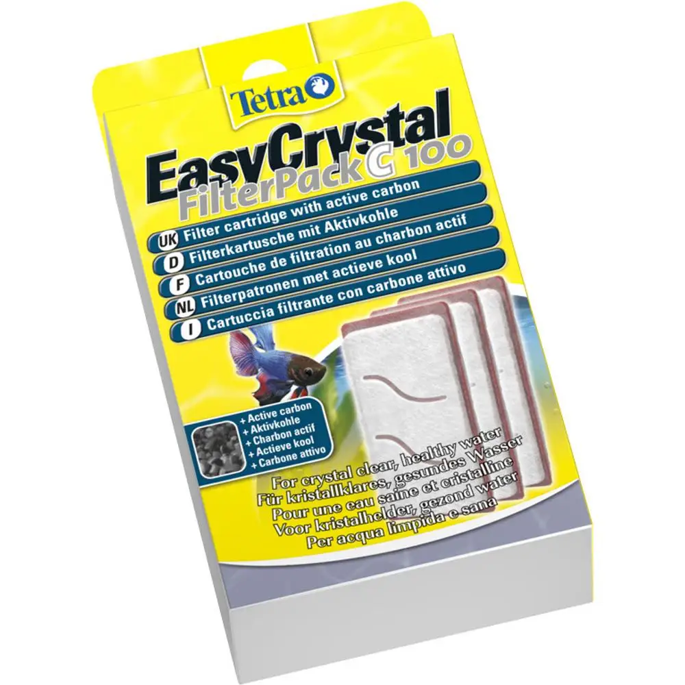 Комплект сменных картриджей Tetra EasyCrystal Filterpack C 100 с углем (3 шт.) | Фильтры и