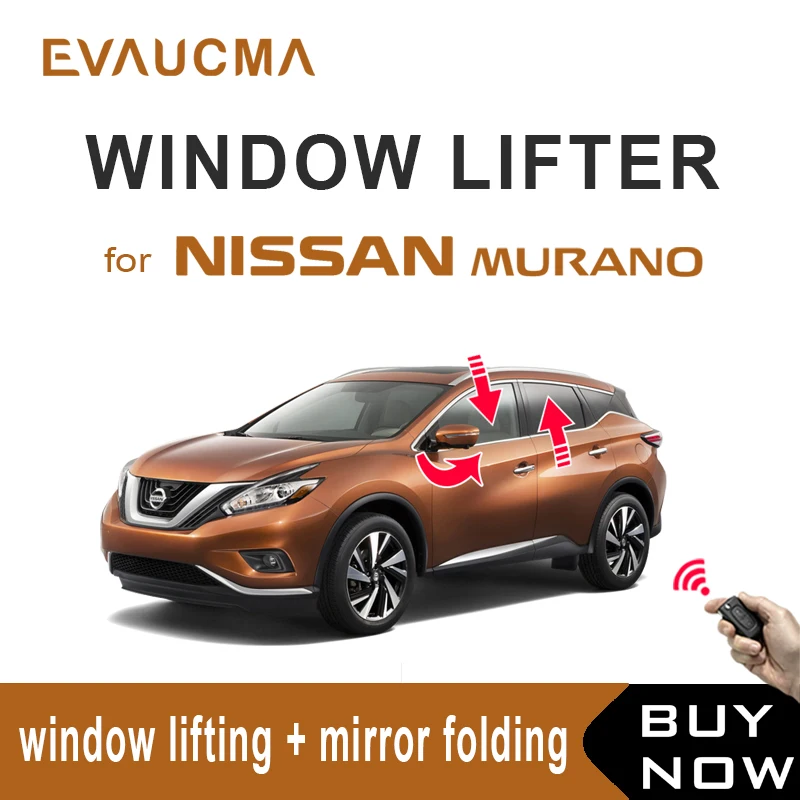 

Remote Automatic window closer lifter for Nissan MURANO Z52 folding rear mirror Car Window Roll Up Close Car Alarm Accessories
